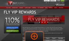 Fly Casino Rewards page