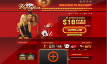 Vegas Red Casino home page