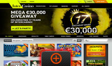InterCasino home page