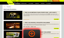 InterCasino promotions page