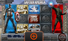 Captain America Slot Game Screenshots